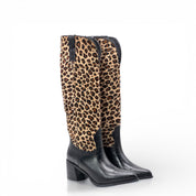 Stivale in cocco e leopardo - Modello 8692
