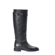 Stivale a tubo in vitello con cinturino e elastico posteriore - Modello 4714