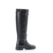 Stivale a tubo in vitello con cinturino e elastico posteriore - Modello 4714