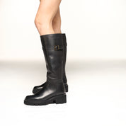 Stivale in vitello con cinturino - Modello 7023