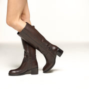 Stivale a tubo in vitello - Modello 7435